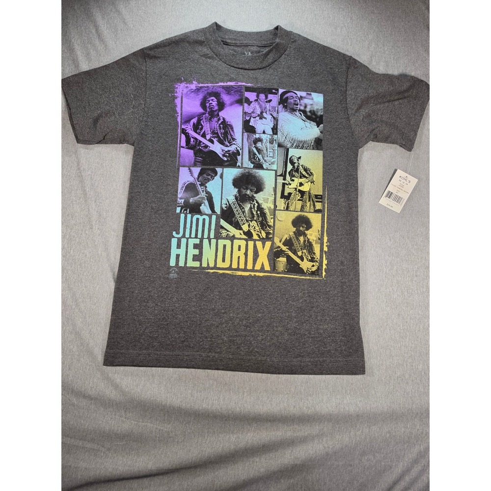 Zion Rootswear Jimi Hendrix Graphic T-Shirt Charcoal Grey Mens Small NWT